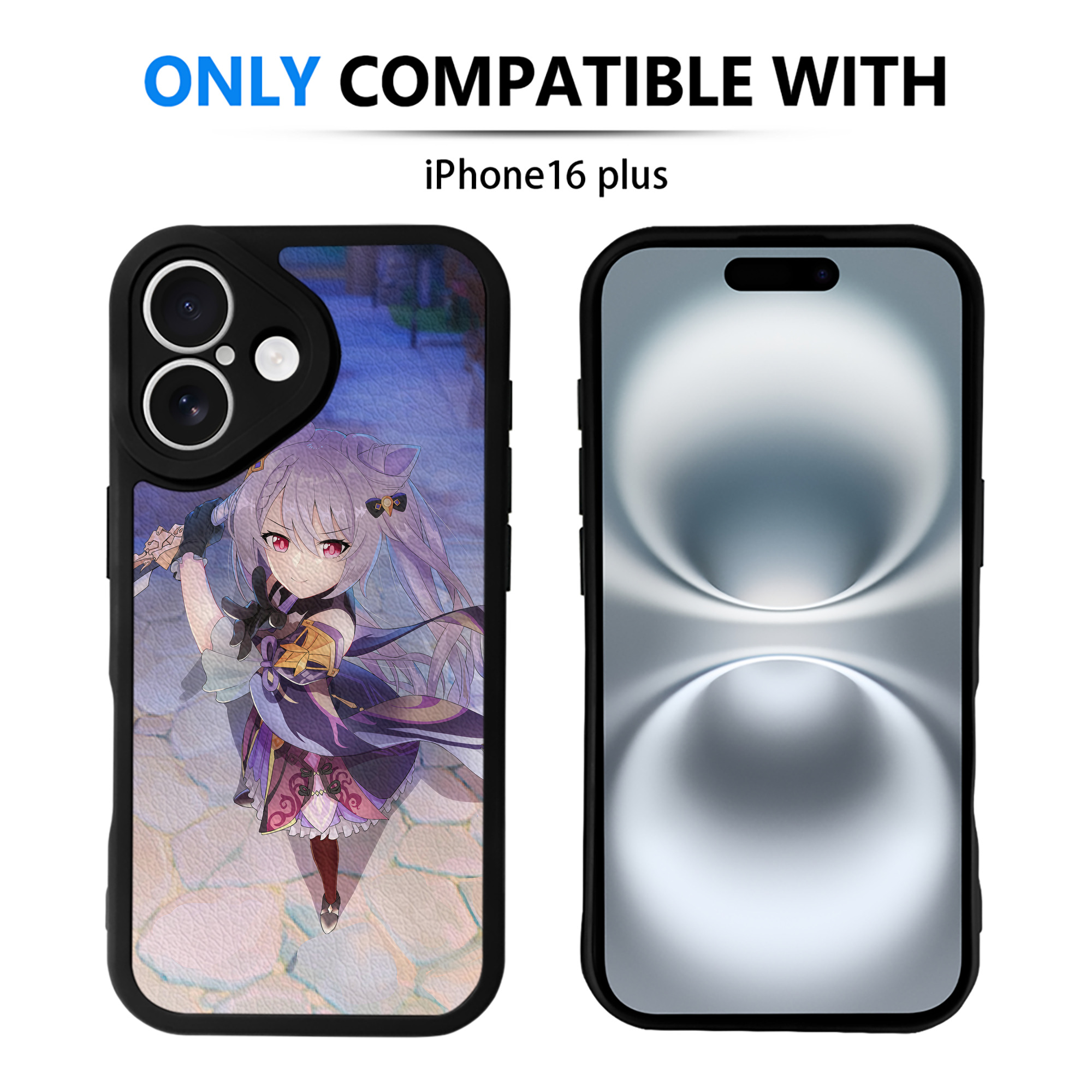 げんし神 genshin 【iPhone 16シリーズ対応】シリコンスマホケース（レザー調） 材質：シリコン